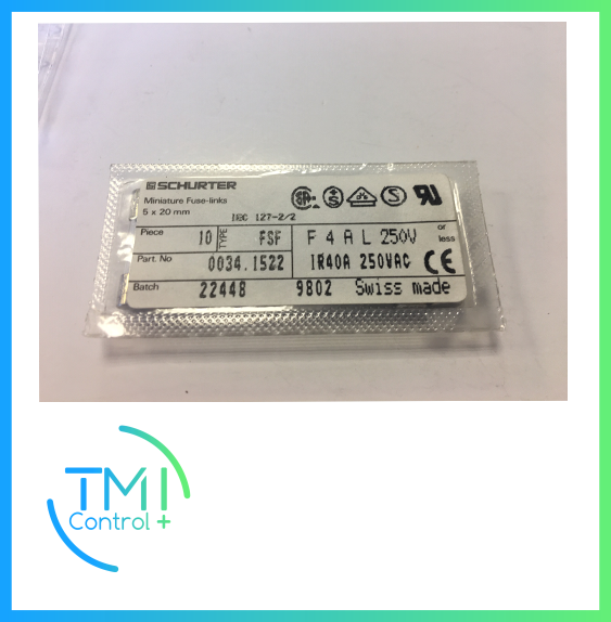 MYDATA -Miniature fuse-links 5 X 20 mm - P/N : 0034.1522