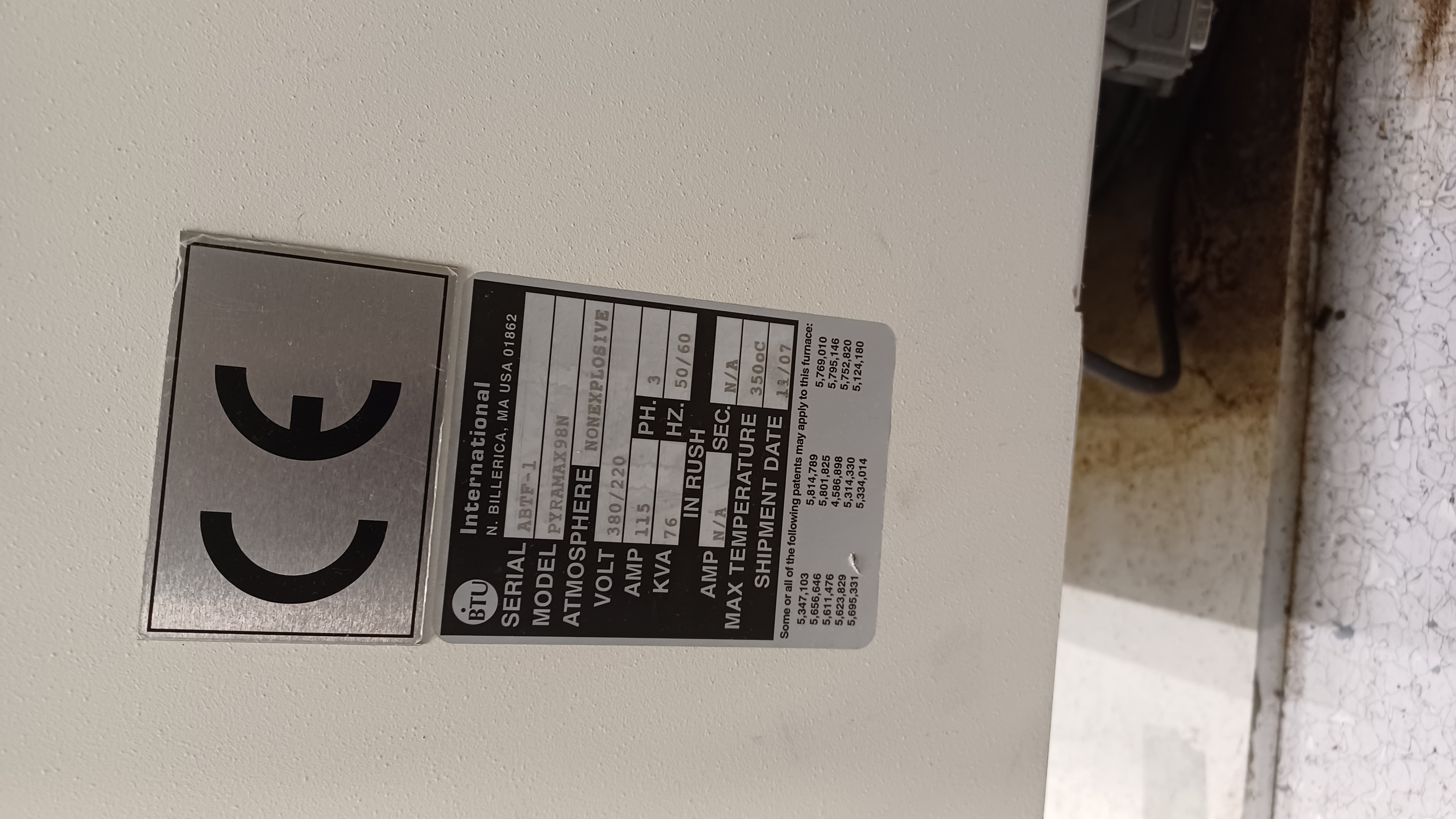 BTU - Four de refusion BTU Pyramax 98N